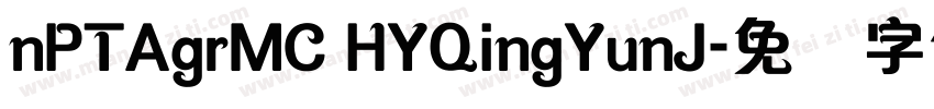 nPTAgrMC HYQingYunJ字体转换